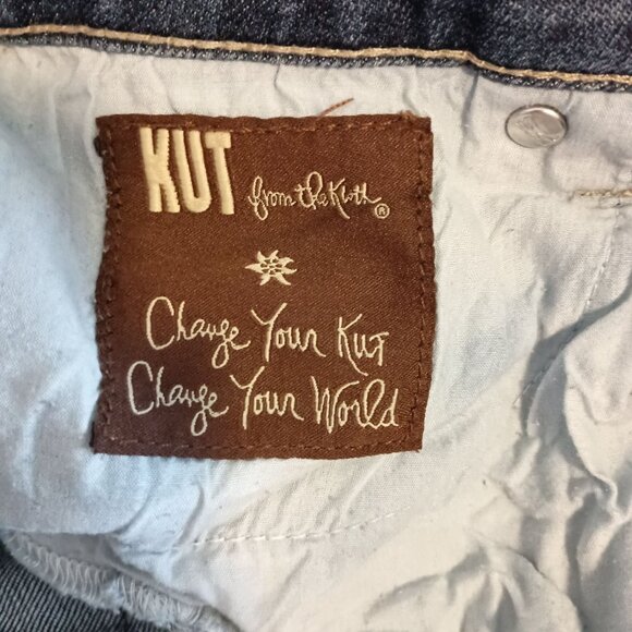 Kut from the Kloth Katy Mid Rise Straight Leg Jeans Sz 10 Denim Excellent - Picture 7 of 8